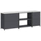 vidaXL with Shelf Other with Storage with Door 3 pcs Anthracite Cold-rolled steel