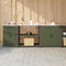 vidaXL with Shelf Other with Storage with Door 3 pcs Olive Green Cold-rolled steel