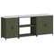vidaXL with Shelf Other with Storage with Door 3 pcs Olive Green Cold-rolled steel
