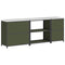 vidaXL with Shelf Other with Storage with Door 3 pcs Olive Green Cold-rolled steel