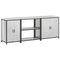 vidaXL with Shelf Other with Storage with Door 3 pcs Galvanised steel