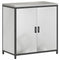 vidaXL with Shelf Other with Storage with Door 3 pcs Galvanised steel