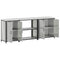 vidaXL with Shelf Other with Storage with Door 3 pcs Galvanised steel