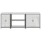 vidaXL with Shelf Other with Storage with Door 3 pcs Galvanised steel