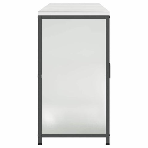 vidaXL with Shelf Other with Storage with Door 3 pcs Galvanised steel