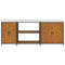 vidaXL with Shelf Other with Storage with Door 3 pcs Rusty Weathering steel