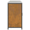 vidaXL with Shelf Other with Storage with Door 3 pcs Rusty Weathering steel