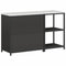 vidaXL with Shelf with Storage with Door Adjustable 2 pcs Black Cold-rolled steel