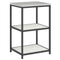 vidaXL with Shelf with Storage with Door Adjustable 2 pcs White Cold-rolled steel