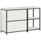 vidaXL with Shelf with Storage with Door Adjustable 2 pcs White Cold-rolled steel