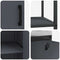 vidaXL with Shelf with Storage with Door Adjustable 2 pcs Anthracite Cold-rolled steel