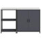 vidaXL with Shelf with Storage with Door Adjustable 2 pcs Anthracite Cold-rolled steel