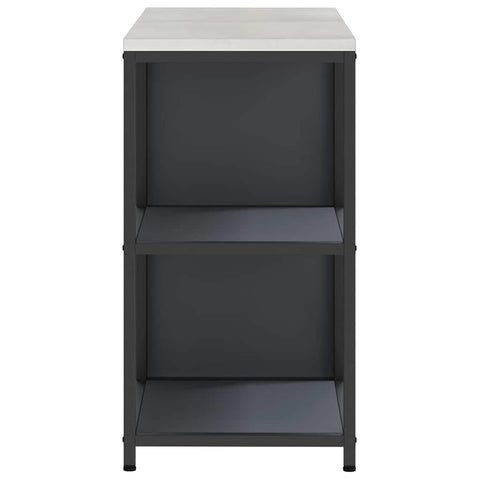 vidaXL with Shelf with Storage with Door Adjustable 2 pcs Anthracite Cold-rolled steel