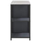 vidaXL with Shelf with Storage with Door Adjustable 2 pcs Anthracite Cold-rolled steel