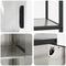vidaXL with Shelf with Storage Adjustable 2 pcs Stainless steel