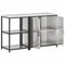 vidaXL with Shelf with Storage Adjustable 2 pcs Stainless steel