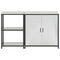 vidaXL with Shelf with Storage Adjustable 2 pcs Stainless steel