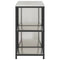 vidaXL with Shelf with Storage Adjustable 2 pcs Stainless steel