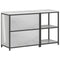 vidaXL with Shelf with Storage with Door Adjustable 2 pcs Galvanised steel