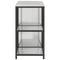 vidaXL with Shelf with Storage with Door Adjustable 2 pcs Galvanised steel