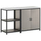 vidaXL with Shelf with Storage with Door Adjustable 2 pcs Rusty Weathering steel