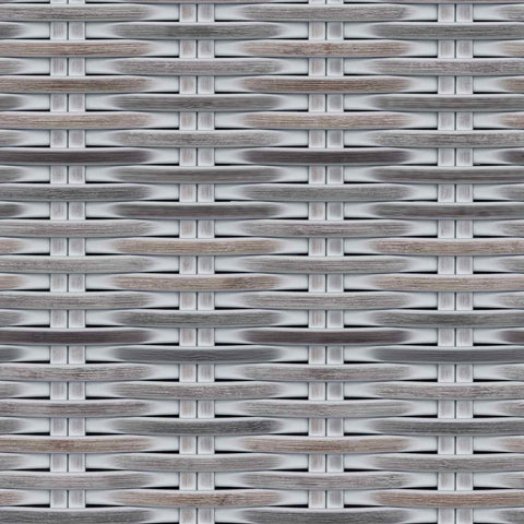 vidaXL Storage Bench with Cushion White Wash 110 x 40 x 50 cm Rattan