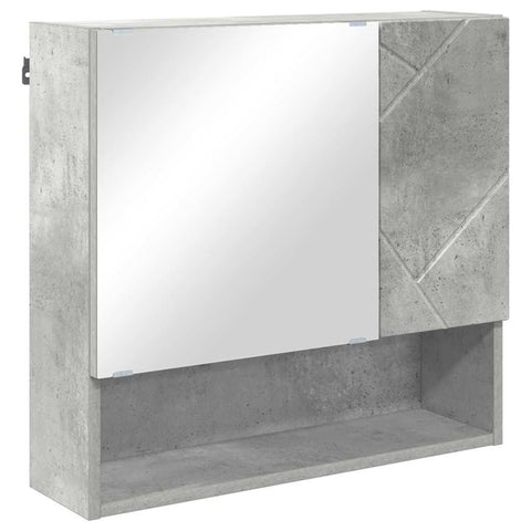 vidaXL Bathroom Furniture Set 2 pcs Concrete grey 61 x 35 x 64 cm