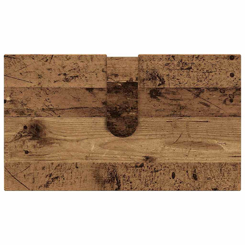 vidaXL Bathroom Furniture Set with Door 2 pcs Old wood 61 x 35 x 64 cm