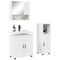 vidaXL Bathroom Furniture Set Wall-mounted 3 pcs White 61 x 35 x 64 cm