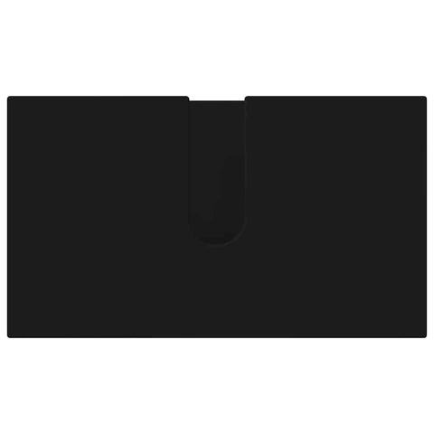 vidaXL Bathroom Furniture Set Wall-mounted 3 pcs Black 61 x 35 x 64 cm