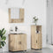 vidaXL Bathroom Furniture Set 3 pcs Sonoma oak 61 x 35 x 64 cm