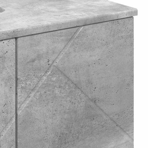vidaXL Bathroom Furniture Set 3 pcs Concrete grey 61 x 35 x 64 cm