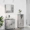 vidaXL Bathroom Furniture Set 3 pcs Concrete grey 61 x 35 x 64 cm