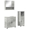 vidaXL Bathroom Furniture Set 3 pcs Concrete grey 61 x 35 x 64 cm