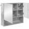vidaXL Bathroom Furniture Set 3 pcs Concrete grey 61 x 35 x 64 cm