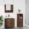 vidaXL Bathroom Furniture Set 3 pcs Brown oak 61 x 35 x 64 cm