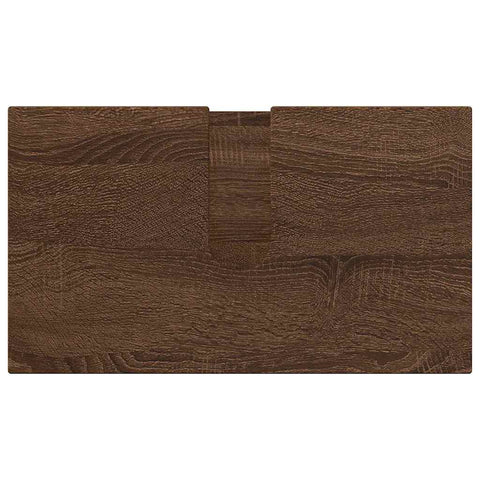 vidaXL Bathroom Furniture Set 3 pcs Brown oak 61 x 35 x 64 cm