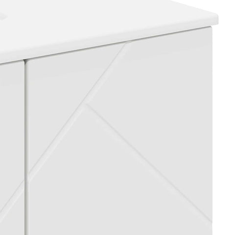 vidaXL Bathroom Furniture Set with Drawer 3 pcs White 61 x 35 x 64 cm