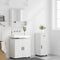 vidaXL Bathroom Furniture Set with Drawer 3 pcs White 61 x 35 x 64 cm