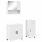 vidaXL Bathroom Furniture Set with Drawer 3 pcs White 61 x 35 x 64 cm
