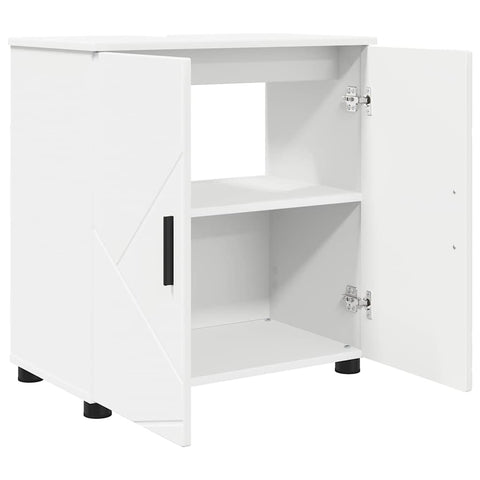 vidaXL Bathroom Furniture Set with Drawer 3 pcs White 61 x 35 x 64 cm