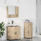 vidaXL Bathroom Furniture Set 3 pcs Sonoma oak 61 x 35 x 64 cm
