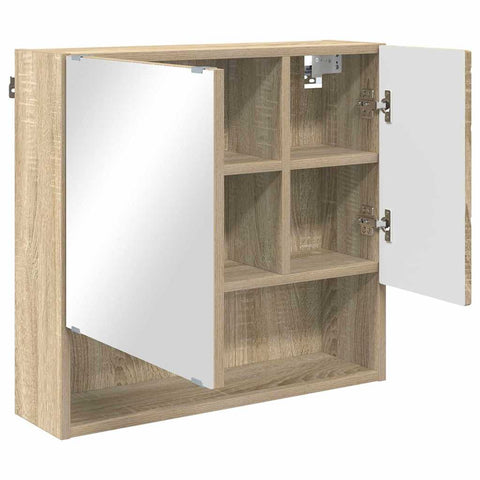 vidaXL Bathroom Furniture Set 3 pcs Sonoma oak 61 x 35 x 64 cm