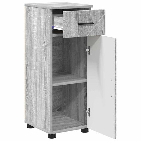 vidaXL Bathroom Furniture Set 3 pcs Grey sonoma 61 x 35 x 64 cm