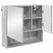 vidaXL Bathroom Furniture Set 3 pcs Grey sonoma 61 x 35 x 64 cm