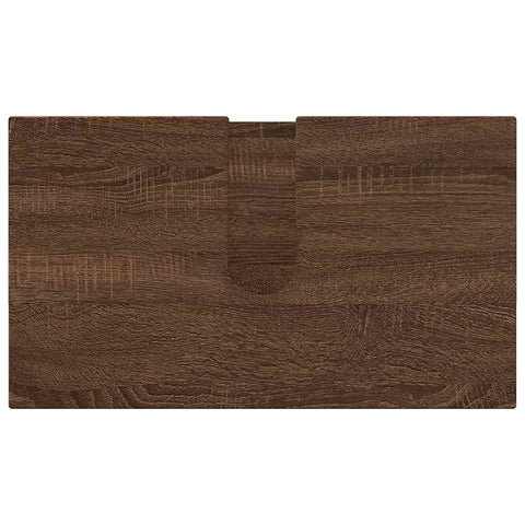 vidaXL Bathroom Furniture Set 3 pcs Brown oak 61 x 35 x 64 cm