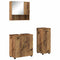 vidaXL Bathroom Furniture Set with Door 3 pcs Old wood 61 x 35 x 64 cm
