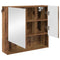 vidaXL Bathroom Furniture Set with Door 3 pcs Old wood 61 x 35 x 64 cm