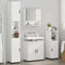vidaXL Bathroom Furniture Set Wall-mounted 4 pcs White 61 x 35 x 64 cm