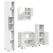 vidaXL Bathroom Furniture Set Wall-mounted 4 pcs White 61 x 35 x 64 cm